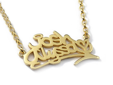 gold personal necklace