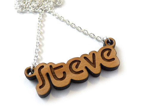 cheap personalised wooden name tags and gift ideas
