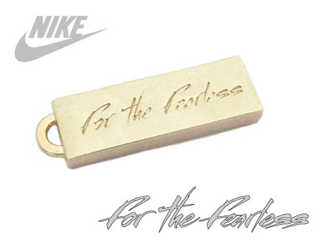 Reverse of Nike FC engraved personalised pendants