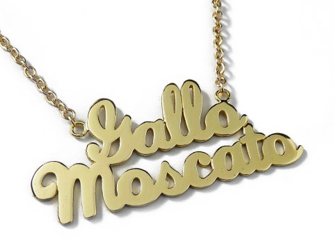 Gallo Moscato name necklace 