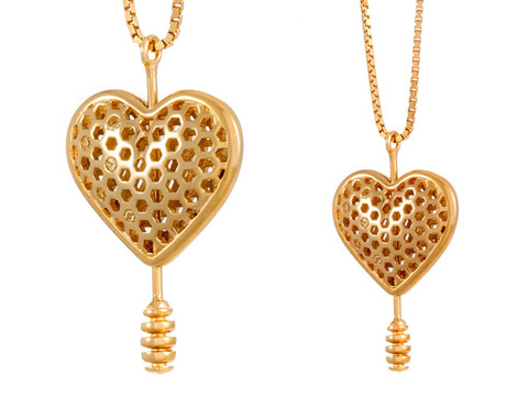 bespoke designer honeycomb gold jewellery