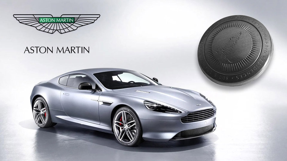 3D Aston Martin badges