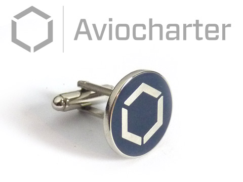 corporate logo cufflinks