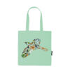neutral tote bag dusty mint